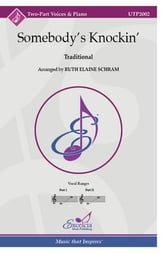 Somebody's Knockin' Two-Part choral sheet music cover